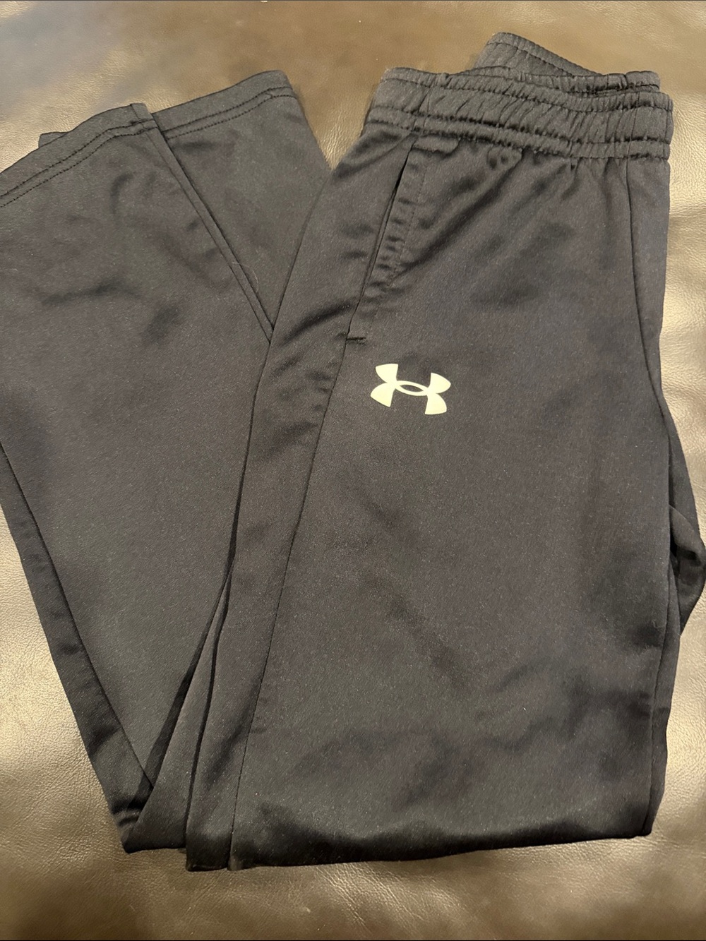 Under Armour Kids Black Jogger Pants with Contrast Logo